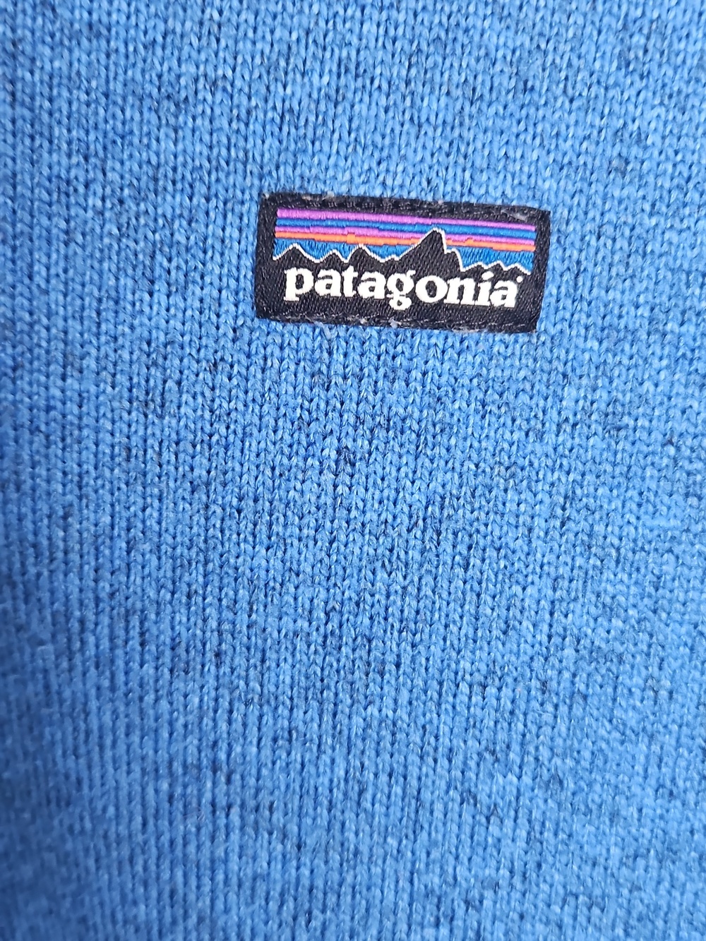 Patagonia Woman's Blue Quarter-Zip Fleece Pullover - Picture 3 of 8